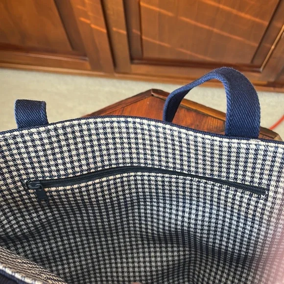 Small Navy Canvas Tote Bag - Picture 3 of 5